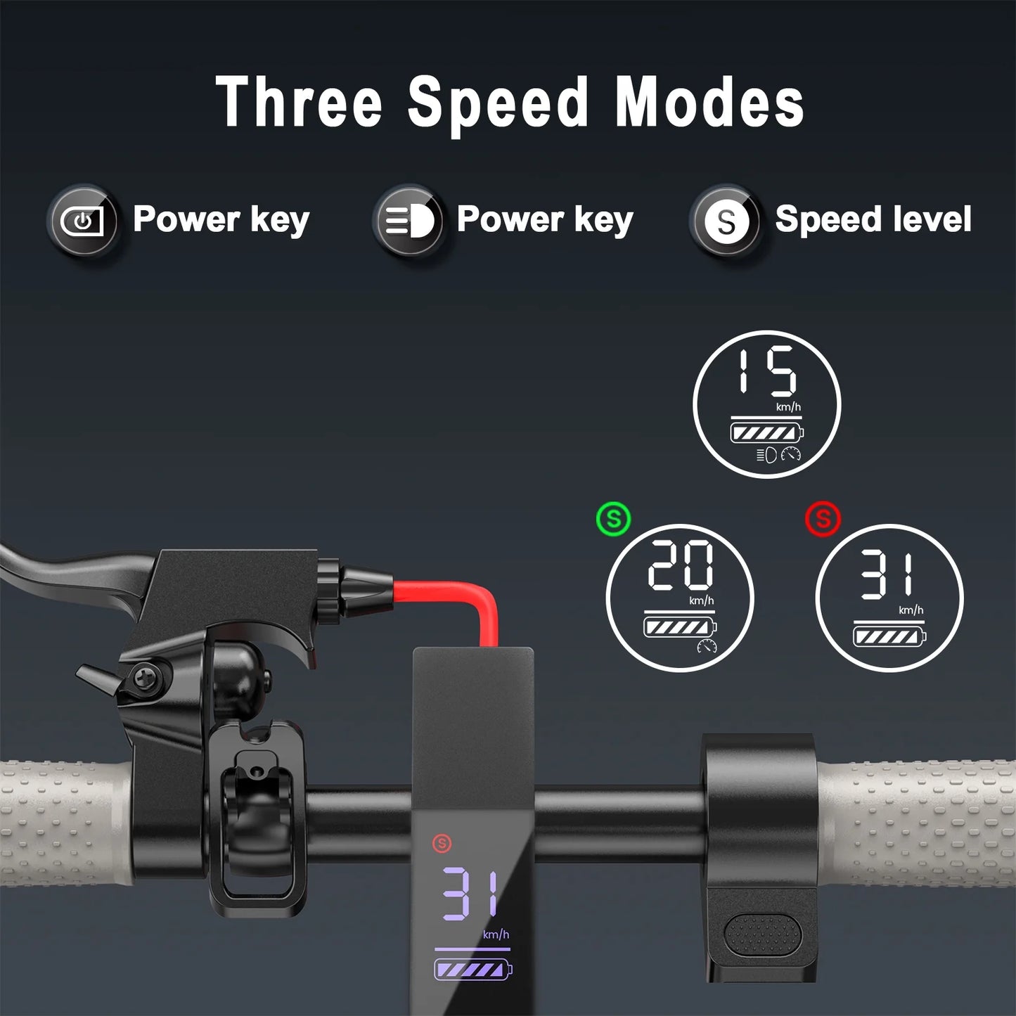 ES80 350W 8.5' Foldable Electric Scooter for Adults, 21 Miles Range UL2272