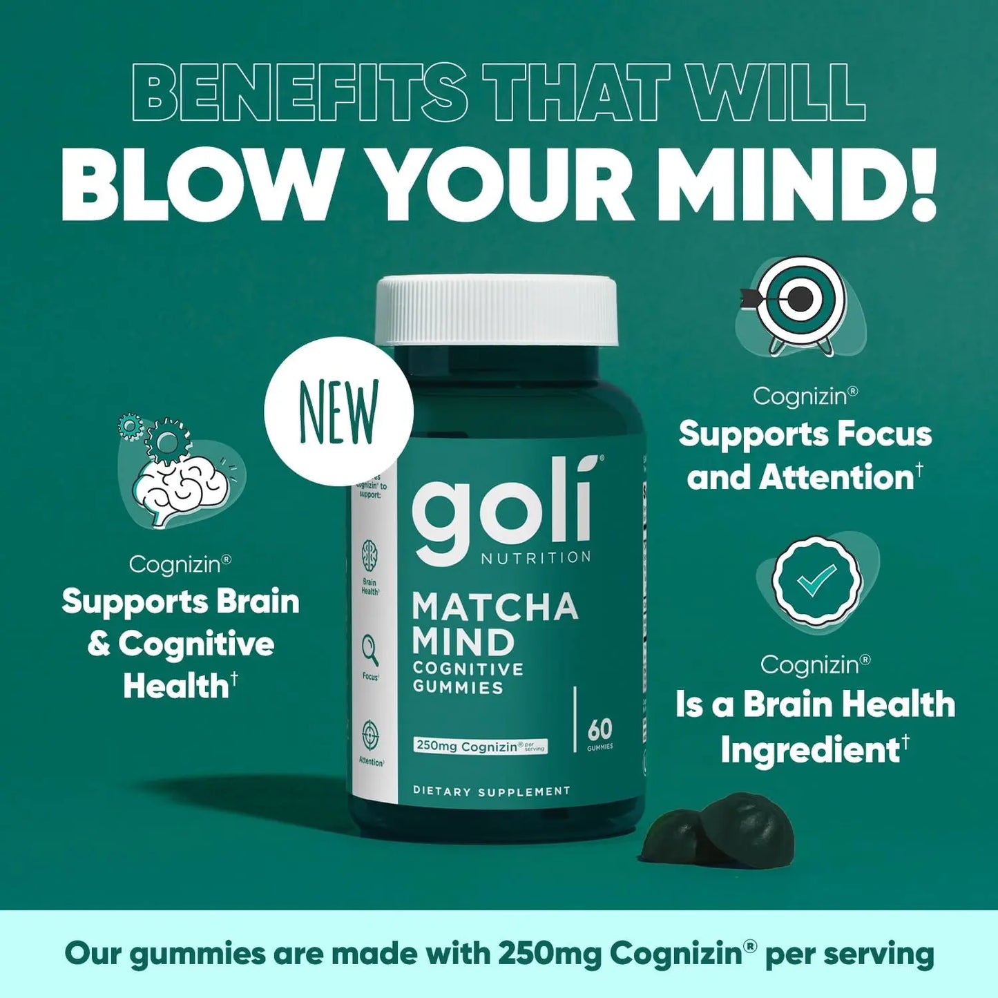 3 Bottles of Goli Best Seller Bundle: Ashwagandha KSM-66, Apple Cider Vinegar, Matcha Mind Supplement with Cognizin, Vitamins D2 and B12