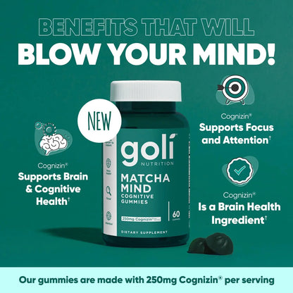 3 Bottles of Goli Best Seller Bundle: Ashwagandha KSM-66, Apple Cider Vinegar, Matcha Mind Supplement with Cognizin, Vitamins D2 and B12