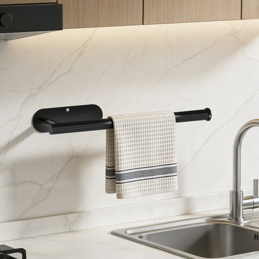 DGAPHRO Paper Towel Holder,Self Adhesive or Drilling Paper Towel Holders under Cabinet,Sus304 Stainless Steel, Space-Saving, Easy Installation for Kitchen, RV & Bathroom-13" Towel Rack for Rolls, Plastic Wrap & More.