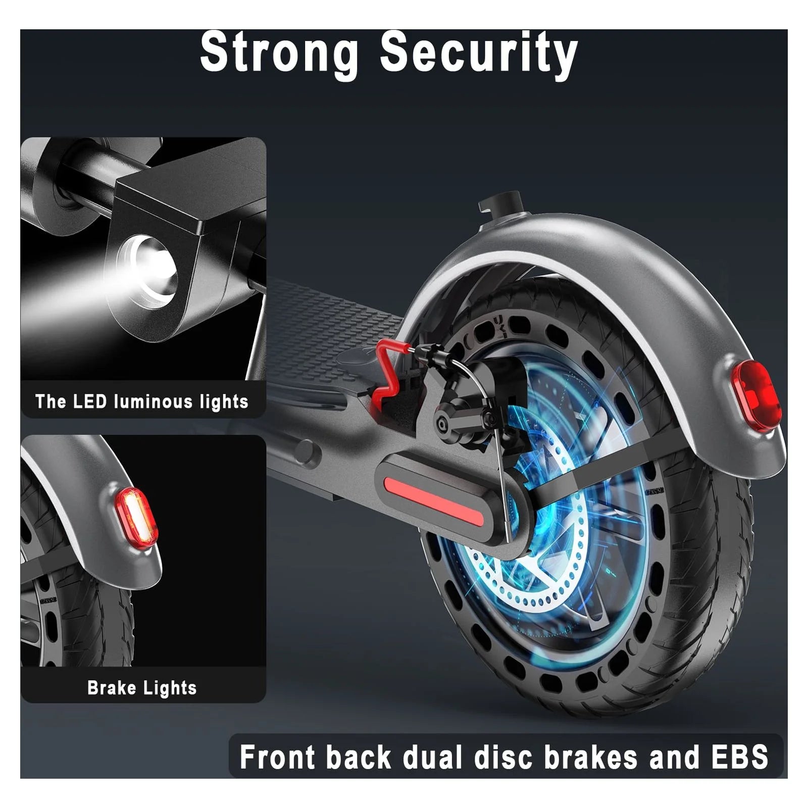ES80 350W 8.5' Foldable Electric Scooter for Adults, 21 Miles Range UL2272