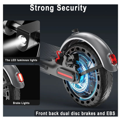 ES80 350W 8.5' Foldable Electric Scooter for Adults, 21 Miles Range UL2272