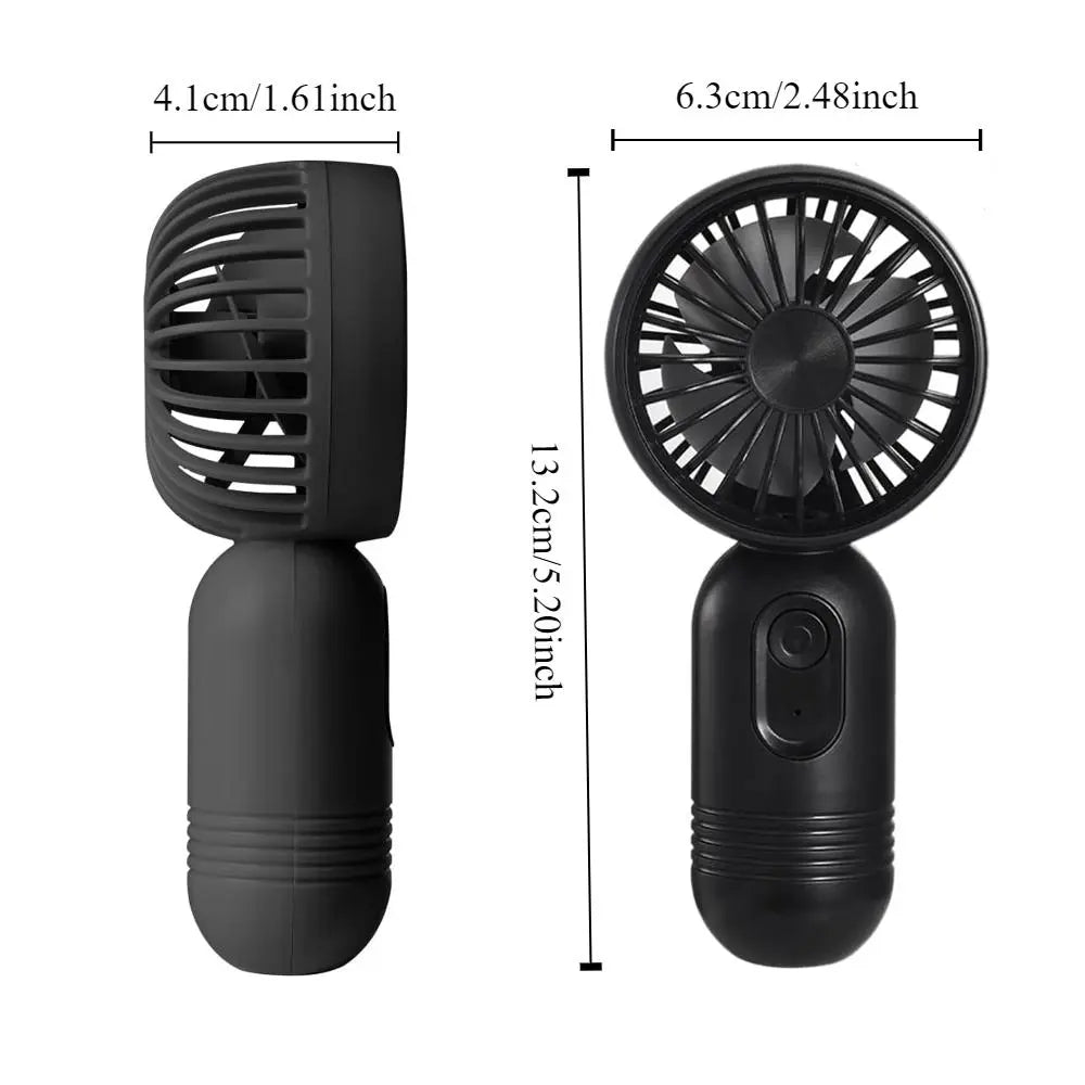 Usb Rechargeable Eyelash Fan, 1 Count Portable Handheld Fan with 3-Speed Wind Adjustment, Personal Multifunctional Fan for Travel, Bedroom, Usb Charging Fan, Usb Cooling Fan, Cordless Fan