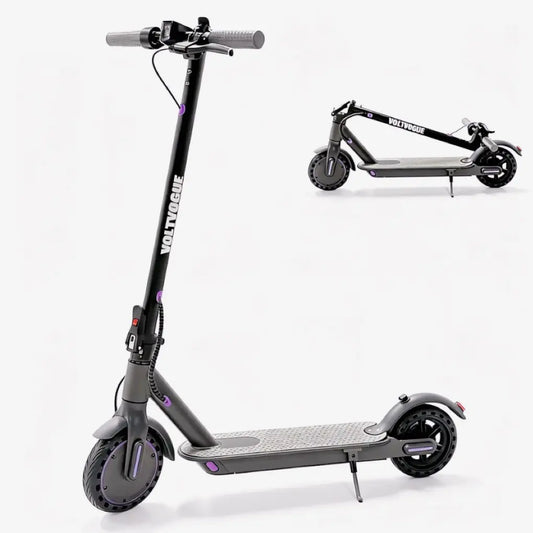 Electric Scooter – 19 MPH Max Speed, , 8.5" Honeycomb Solid Tires, 350W Motor, 12/16/21Miles Range, Foldable Design, Dual Braking System & App Control